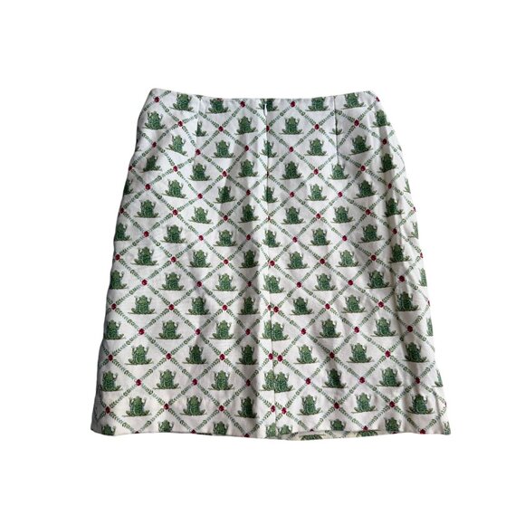 SNAPPY TURTLE Delray Beach FL Ladybug Frog Print Skirt Size 6 - Picture 5 of 11